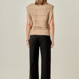 Chunky Textured Knit Vest