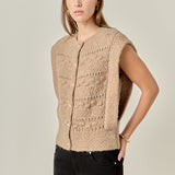 Chunky Textured Knit Vest