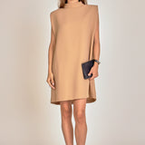 Mock Neck Shift Dress