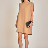 Mock Neck Shift Dress