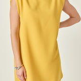 Mock Neck Shift Dress