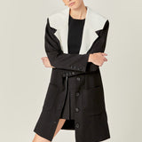 Premium Coat with Contrast Sailor Collar