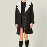 Premium Coat with Contrast Sailor Collar