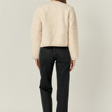 Long Sleeve Boucle Cardigan Jacket