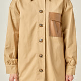 Cotton Twill Shirt Jacket