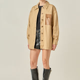 Cotton Twill Shirt Jacket