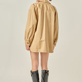 Cotton Twill Shirt Jacket