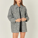 Tweed Shirt Jacket