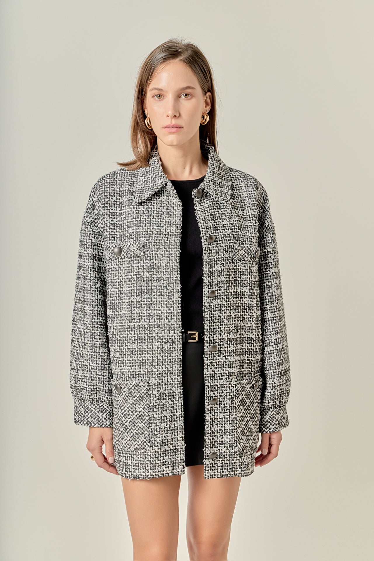 Tweed Shirt Jacket – English Factory