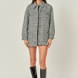 Tweed Shirt Jacket