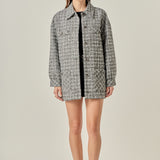 Tweed Shirt Jacket