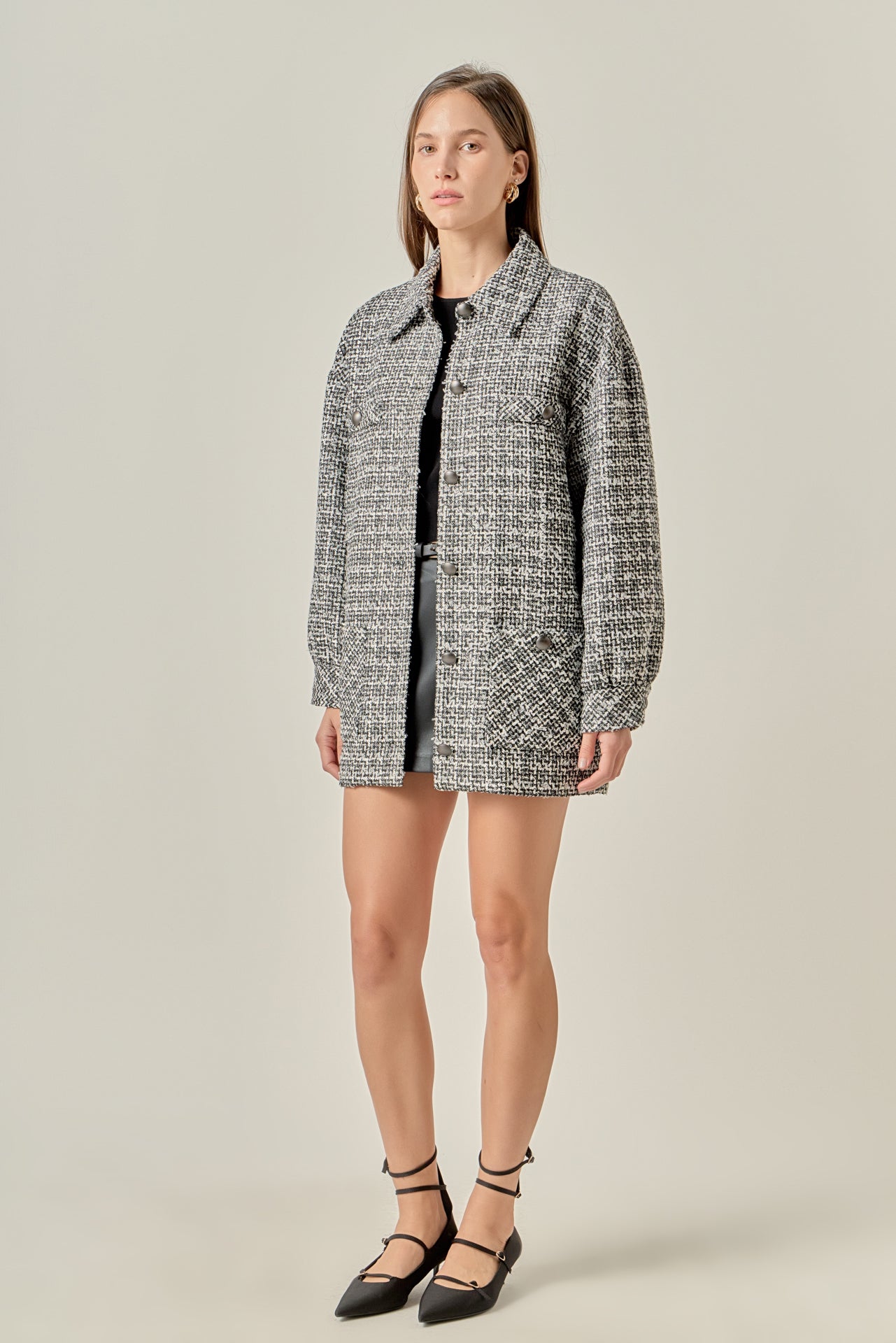 Tweed Shirt Jacket – English Factory