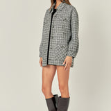 Tweed Shirt Jacket