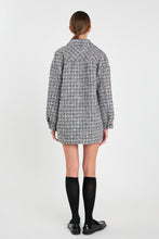 Load image into Gallery viewer, Tweed Shirt Jacket
