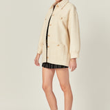 Tweed Shirt Jacket