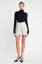 Load image into Gallery viewer, Plaid Boucle Mini Skirt
