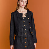 Vivienne Cropped Denim Jacket