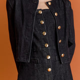Vivienne Cropped Denim Jacket