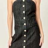 Vivienne Denim Tube Mini Dress