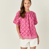 Embroidered Cotton Top