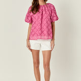 Embroidered Cotton Top