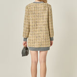 Boucle Coat With Trim