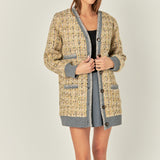 Boucle Coat With Trim