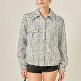 Sequin Tweed Jacket