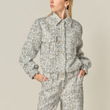 Sequin Tweed Jacket
