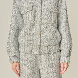 Sequin Tweed Jacket