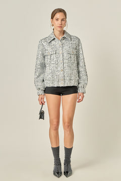 Sequin Tweed Jacket