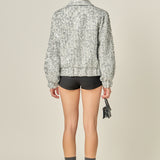 Sequin Tweed Jacket