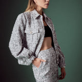 Sequin Tweed Jacket