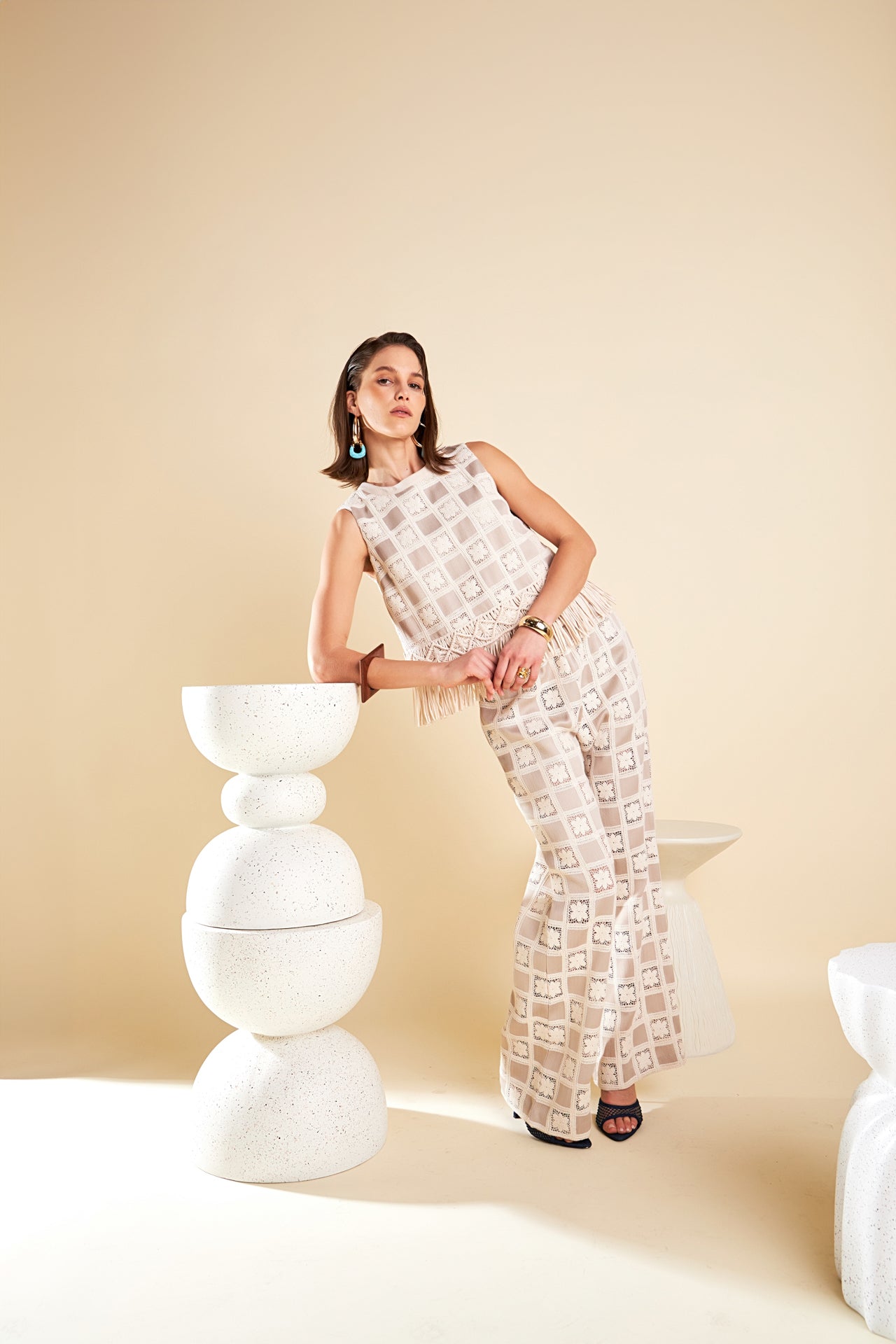 Crochet Patchwork Pants – English Factory Crochet Patchwork Pants – English Factory