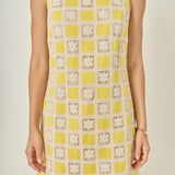 Crochet Patchwork Mini Dress