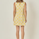 Crochet Patchwork Mini Dress
