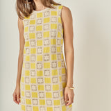 Crochet Patchwork Mini Dress