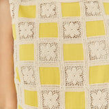 Crochet Patchwork Mini Dress
