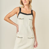 Knit Mini Dress With Pockets
