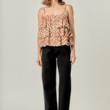 Zebra Print Sleeveless Top