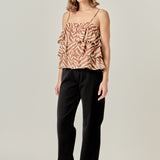 Zebra Print Sleeveless Top