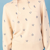 All Over Shell Embroidered Sweater