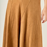 Suede Flared Skirt