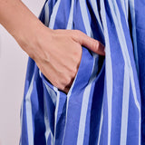 Marine Striped Midi Dress