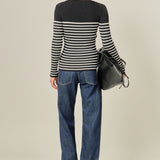 Stripe Long Sleeve Knit Top