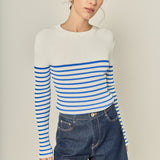 Stripe Long Sleeve Knit Top