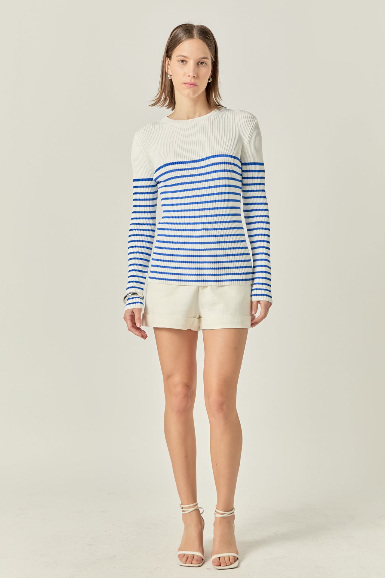 Stripe Long Sleeve Knit Top