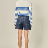 Stripe Long Sleeve Knit Top