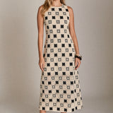 Crochet Patchwork Sleeveless Dress