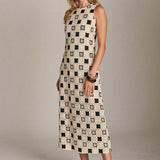 Crochet Patchwork Sleeveless Dress